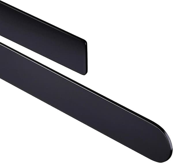 Badeværelses Håndklædeholder Sort Rustfrit Stål Håndklædeholder Klæbende Håndklædeholder, 37cm