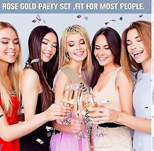 Dirty Thirty Skærf & Rhinestone Krone Tiara Sæt