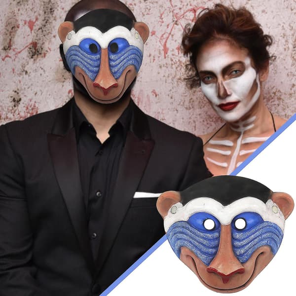 Julepynt Halloween Dyremaske Realistisk Kjolemaske Ansigtspynt