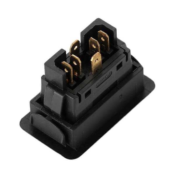 Universal 6-pin 12V 24V Bil Elektrisk Vindusbryter Bilvindusheisbryter Grønt Lys