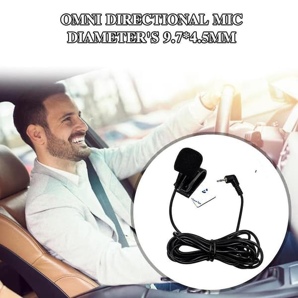2,5 mm Mikrofoner til Bilstereo Mic Aktiveret Ekstern DVD GPS Bluetooth