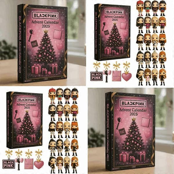 Sort pink 2025 Julekalender