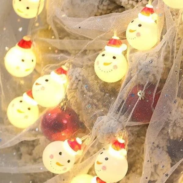 LED ljusslinga, juldekorationer, USB-driven, 3 meter lång – Julkulsstil.