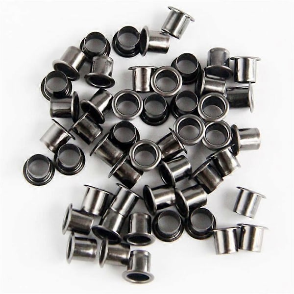 Øjehulstanseværktøjssæt med 50 øjer 6 mm Gunmetal finish til DIY Kydex skede Kydex øje
