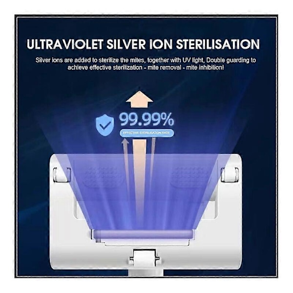 USB Genopladelig UV Støvsuger Midefjernelsesmaskine 10kpa Stor Sugeevne til Sengedyne Akaricid Desinfektion