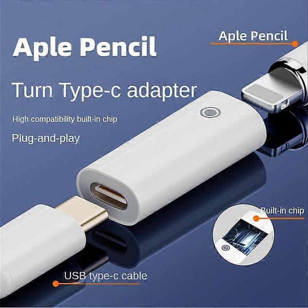 Lataussovitin Apple Pencil IPad 1. sukupolvelle, naarasmuunnin