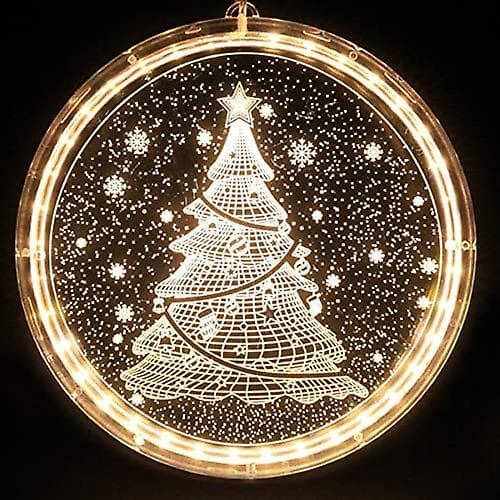 LED Julelys Hængende Lysekrone Indendørs 3D Disk Akryl Hængende Lys I @-3