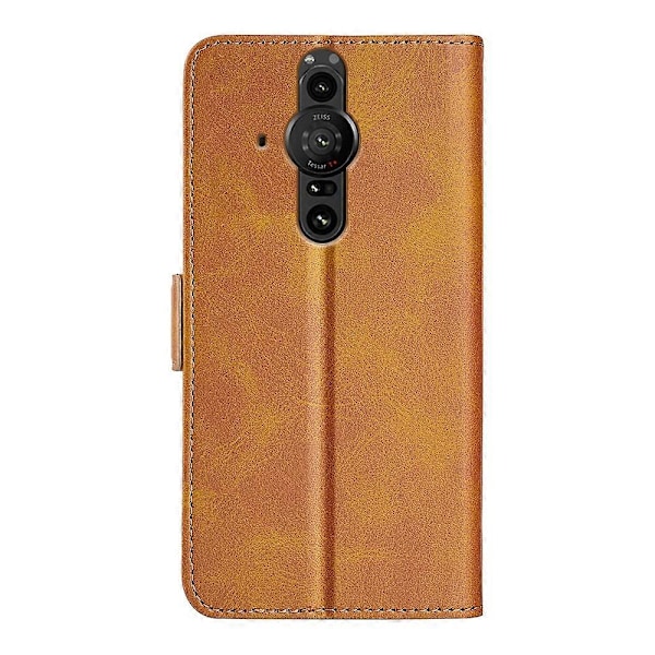 Til Sony Xperia Pro-I Dobbeltsidet Magnetisk Spænde Horisontal Flip Telefon Læder Etui med Holder & Kortlommer & Pung