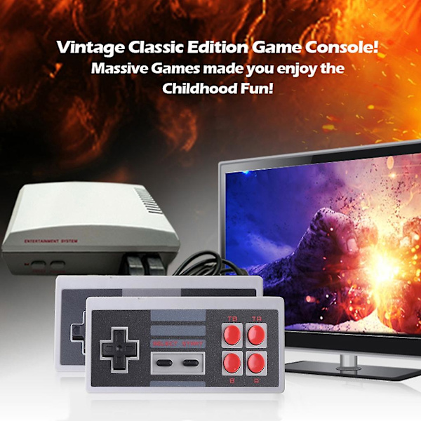 Klassisk 9-stifts spelkontroll för konsolspel Tv-spelare Gamepad Joystick