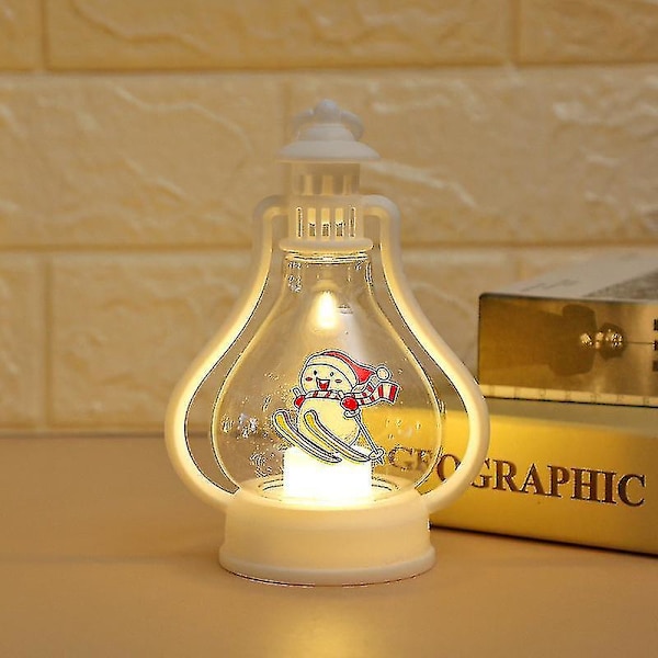 Festlig Lanterne Camping Ornament Langtidsbrug Børne Portable Natlys Julelanterne til P