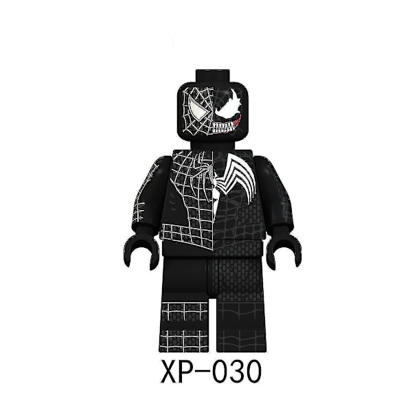 8 stk. Superhelt Deadpool Venom Batman Thor Dukke Dukke Børn Samlet Byggeklodselegetøj
