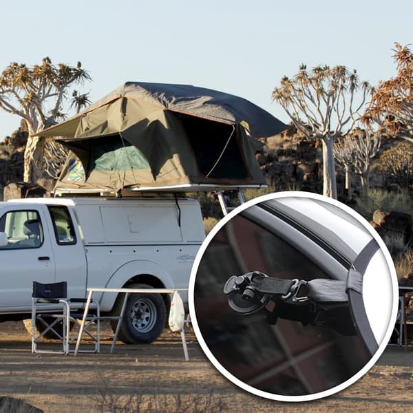 Egnet for 4 sugekoppankere med krokfeste, multifunksjonelt camping- og campingvognanker, biltilbehør, støtter opptil 10 kg