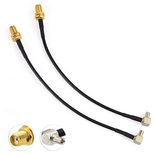 4g Antenne Sma Hun til Ts9 Han Adapterkabel 15cm 2stk til Ekstern Antenne Router E5372 E5577 E TY