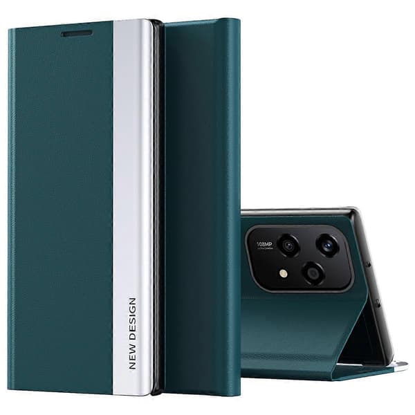 For Honor 200 Lite Deksel Anti-Fall Lær Telefondeksel med Stativ
