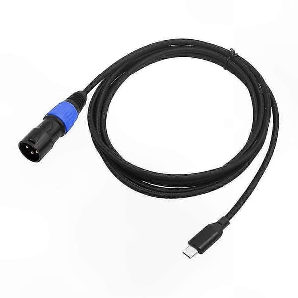 XLR 3-Pin Han til USB-C Kabel til o Enheder - 1M Længde