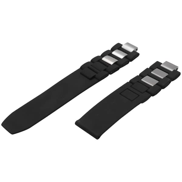 20 mm silikone urrem til Chronoscaph Autoscaph 21, sort