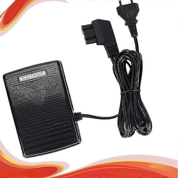 220V Fotpedal & Sladd för Bernina Symaskiner 830, 831, 800, 810, 811, 817 Rund Typ
