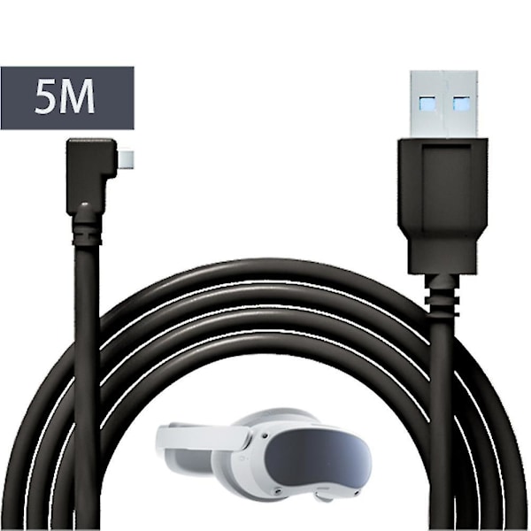 5m Lade- og Datakabel for Pico3/pico4/pro VR Rask Lading VR Headset Tilbehør