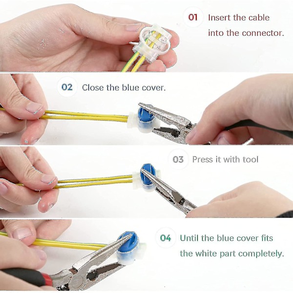 20 Resin Filled Cable Connectors För Automower Robotgräsklippare