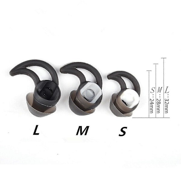 6 st Hörlursöverdrag Mjuka Flexibla Hörlursljudreducerande Spetsar För Bose Soundsport Qc30 Qc20