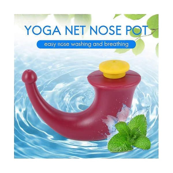 2 stk Yoga Nasal Neti Pot Nesespyle System Sinus Irrigasjon Bihulene