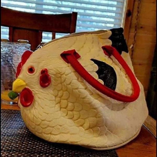 Hen Couture Pu Kyllinge Taske Kreativ Sjov Hane Håndtaske