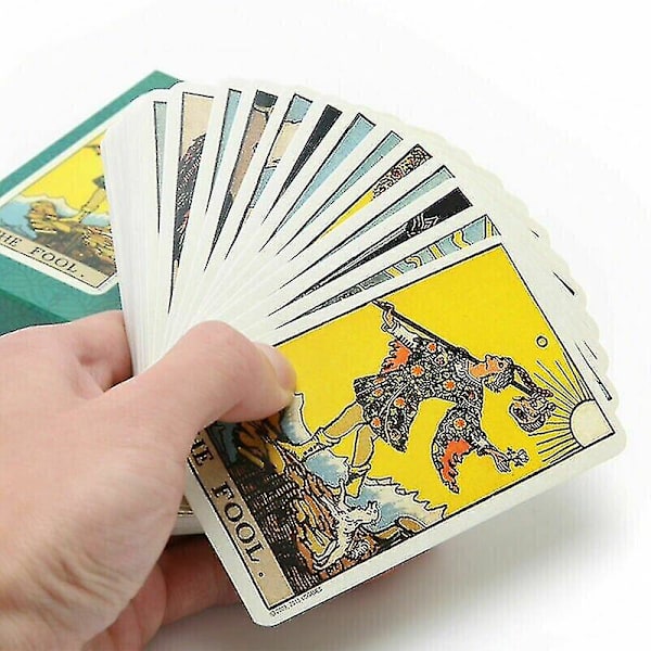78 Tarrot-kort Rider Waite Tarot-kort Tarot-kort och bok för nybörjare