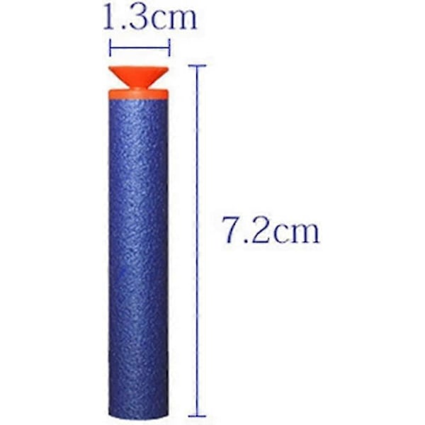 100 stk. 7,2 cm Sugekopp Dart Refill Kuler Skum Piler Tilbehør For Nerf N-strike Elite Serien (sugekopp)