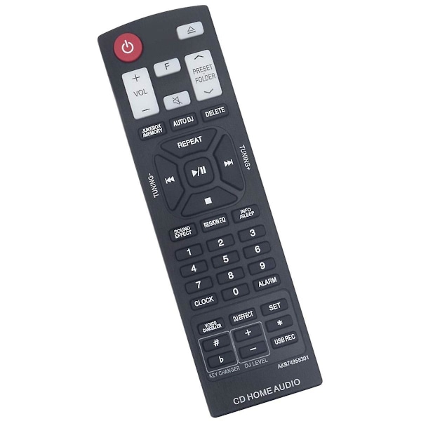AKB74955301 Fjernbetjening til LG Mini Hi-Fi System CM9960 CMS9960F CM9760 CMS9760F CM8360 OM4560 OM7560