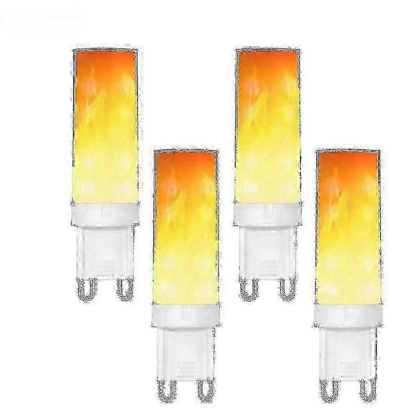 G9 Flamlampa LED-lampa 0,5W PC Keramisk Färg 10lm 36*2835 SMD AC 220-240V 1300-1700K 360 Grader [Energiklass A] 4-pack