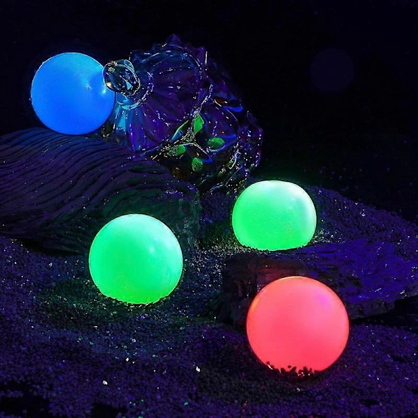Barsinfi 8 Stycken Takbollar Glow In The Dark Stressbollar Klibbiga Bollar Som Fäster I Taket Lysande Bollar För Avkoppling Leksak Tonåringar