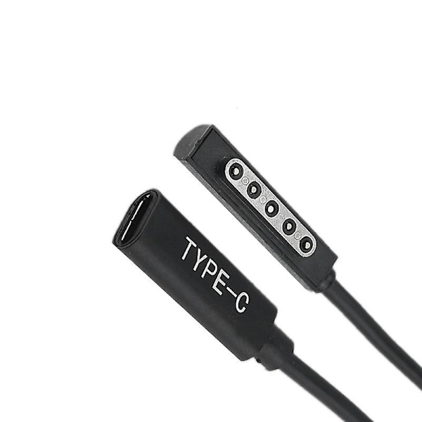 Typ C Laddningskabel Usb C Hona Strömladdare Adapter Konverterare För Microsof Surface Pro 1/2