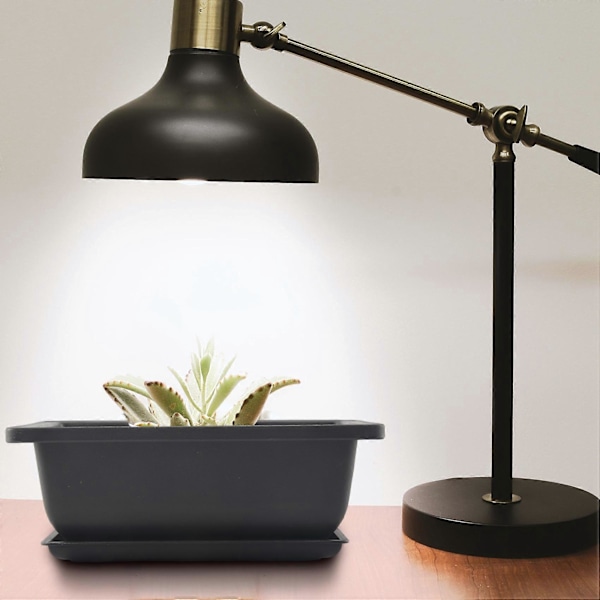 6-Sæt Bonsai Potter - Klassisk Dyb Vandbakke med Indbygget Net - Til Planter, Blomster, Urter, Plastik Sq