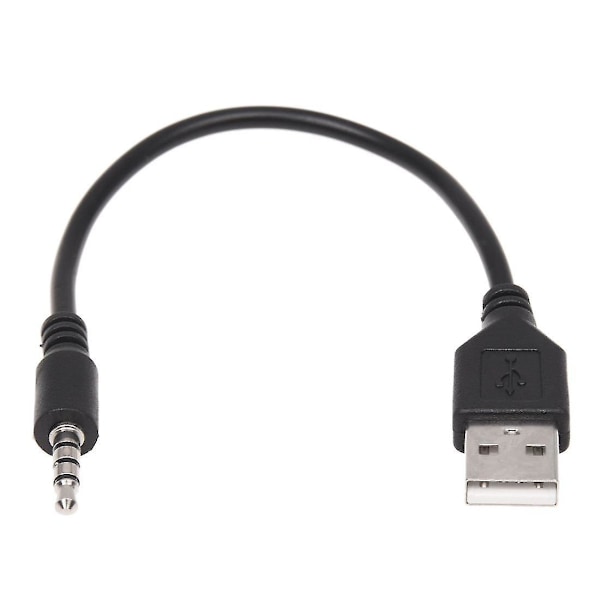 3,5 mm Plugg Aux Lydkontakt Til USB 2.0 Hann Laderkabel Adapterledning For Bil Mp3