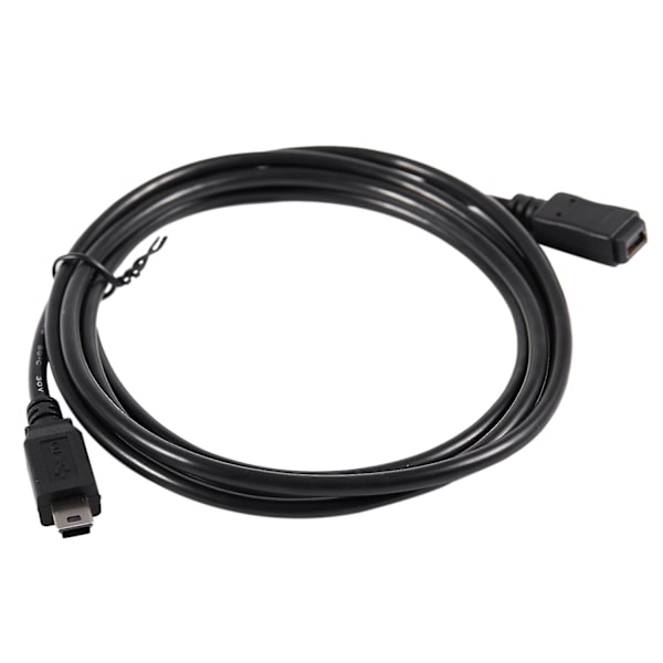 1,5m Mini USB B 5-polet Han til Hun Forlængerkabel Adapter Sort