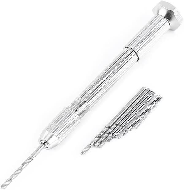 Mini hånddrill, hånddrillbiter Hånddrillsett 10 drillbiter Drillbiter for kretskort og smykker