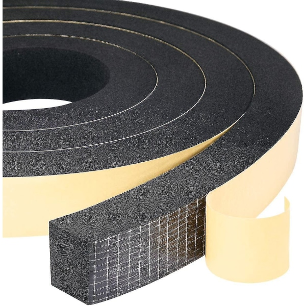 Foam Gasket Strip 2 Rolls 25mm(w) X20mm(h) X2m(l) Seal Weatherproof Shockproof Anticollision Furnitu