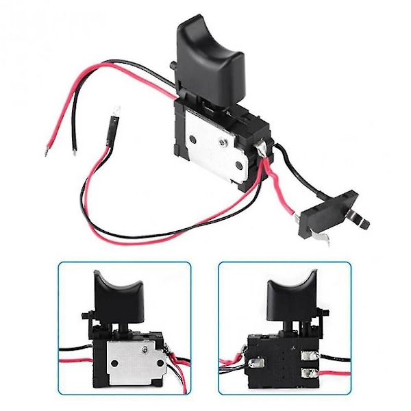 2 st Elektrisk Borrmaskin Kontrollbrytare DC 7.2 V-24 V 16a Sladdlös Borrmaskin Avtryckarbrytare Hastighetskontrollknapp För Verktyg