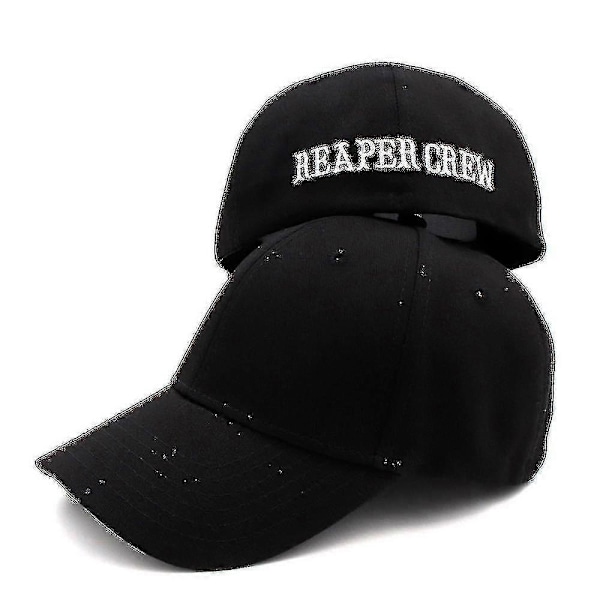 Soa Svarta Hattar Sons Of Anarchy För Reaper Crew Anpassad Basebollkeps Kvinnor Broderade Bokstäver Hip Hop Hatt För Män