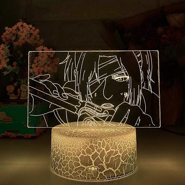 SCSYV 3D Natlys 3D Lampe Anime Sasuke Lys til Soveværelses Dekoration Børn Børn Fødselsdagsgaver Sasuke Lampe Lys