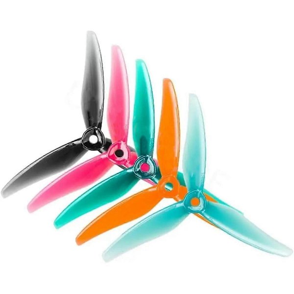 24 st 51466 V2 FPV Propeller 5 tum 3-bladiga Propeller Drönare Propeller för FPV RC Racing Drone Orange