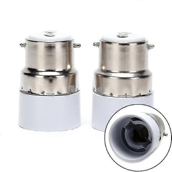 B22 Til E14 Lyspære Lampesokkel Baseforlenger Konverter Adapter Holder Wuqx