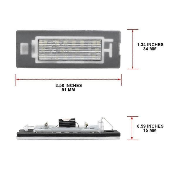 Bil LED Nummerpladelygte 71734797 71771501 til Panda Type 169 2003-2012 312/319 2012+ Bilnummer