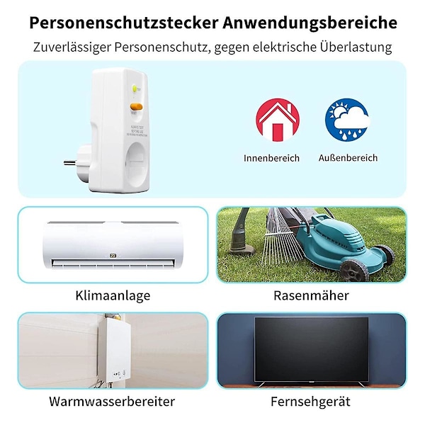 16A Gfci Läckageskydd Kontakt Rcd Uttag Hem Strömbrytare Brytare Säkerhet Personligt Skydd Kontakt EU-kontakt