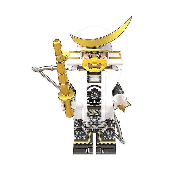 8 stk Byggeklosser Minifigur Japansk Samurai Figur Wm6090