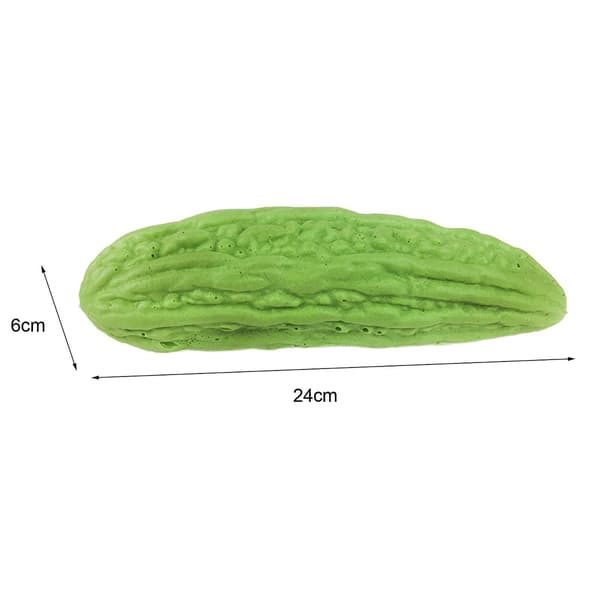 Simulerad Bitter Melon Realistisk Grönsak för Fruktbutiker Trädgårdsfester