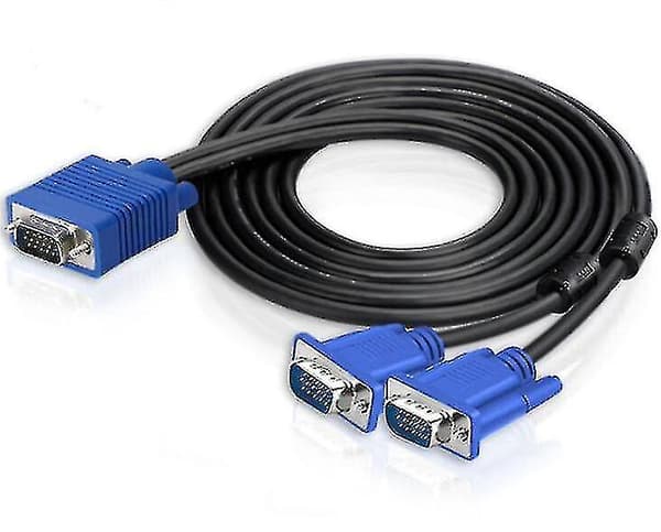 1 Inn 2 Ut Split-Skjerm VGA-Kabel-A