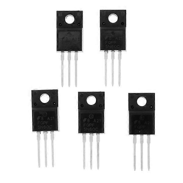 5 stk. 5N60 TO-220 N Kanal Power MOSFET Transistor Hurtig Switching 4.5A 600V