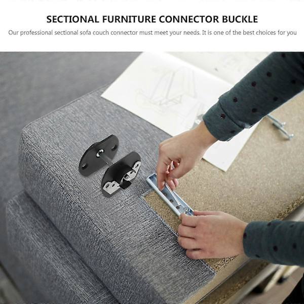 4 sæt sofa sektionsforbindere sofa pin-stil møbel forbindelsesstift spænde