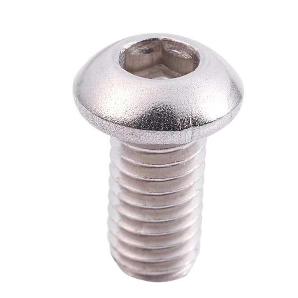 M6x12mm Rustfrie Stål Heks Sokkel Knapphode Skruer 50 stk